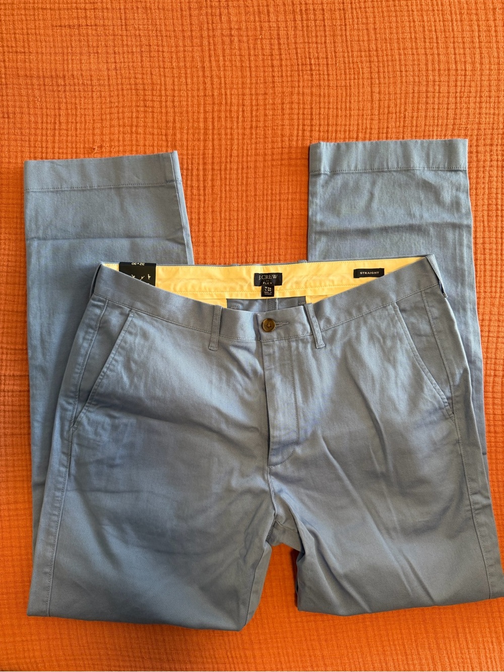 J.Crew Flex Straight Chino Pants Men’s 32x30 Light Blue NWT Stretch